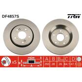 Remschijf (per stuk) TRW - DF4857S