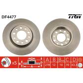 Set van 2 remschijven TRW - DF4477
