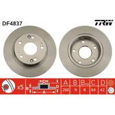 Set van 2 remschijven TRW - DF4837