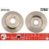 Set van 2 remschijven TRW - DF6122