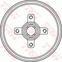 Tamburo freno TRW - DB4134BR