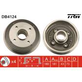 Tambour De Frein NEUF TRW Pour PEUGEOT 205 - Réf. DB4124 - Compatible De Nombreux Modèles