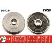 Tambour de frein TRW - DB4214