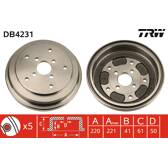 Tambour de frein TRW - DB4231