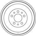 Tambour de frein TRW - DB5023