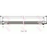 Tubo flexible de frenos TRW - PHB372