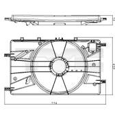 Halter, Kühlerlüfter TYC - 825-0017-1