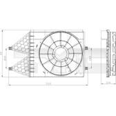 Halter, Kühlerlüfter TYC - 837-0033-1