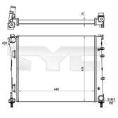 Kühler, Motorkühlung TYC - 709-0023-R