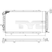 Kühler, Motorkühlung TYC - 709-0014-R