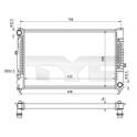 Kylare, motorkylning TYC - 702-0010-R
