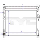 Kylare, motorkylning TYC - 725-0043-R