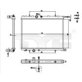 Kylare, motorkylning TYC - 726-0016-R