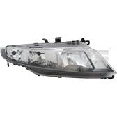 TYC Phare Principal Gauche Honda Civic VII - Projecteur Avant Côté Conducteur Avec Moteur