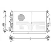 Radiador, arrefecimento do motor TYC - 725-0047