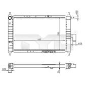 Koeler, motorkoeling TYC - 706-0023-R