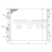 Koeler, motorkoeling TYC - 728-0026