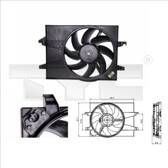 Fan, radiator TYC - 810-0025