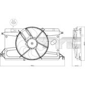 Fan, radiator TYC - 820-0002