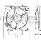 Fan, radiator TYC - 828-0001