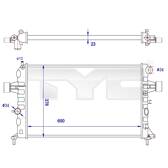 Radiator, engine cooling TYC - 725-0038-R