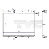 Koeler, motorkoeling TYC - 726-0020-R