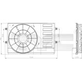 Support, cooling fan TYC - 837-0034-1