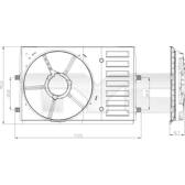 Support, cooling fan TYC - 837-0035-1