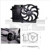 Ventilador, refrigeração do motor TYC - 803-0001