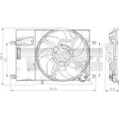 Ventilador, refrigeração do motor TYC - 809-0018