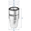 Brandstoffilter UFI - 24.413.00