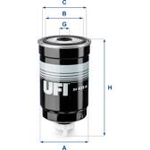Brandstoffilter UFI - 24.439.00