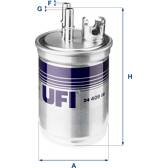 Bränslefilter UFI - 24.409.00