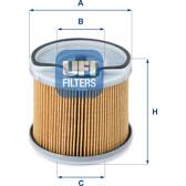 Bränslefilter UFI - 26.691.00