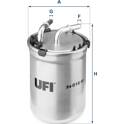 Filtre à carburant UFI - 24.016.00