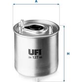 Filtre à carburant UFI - 24.127.00