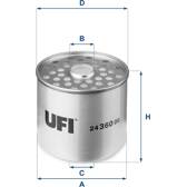 Filtre à carburant UFI - 24.360.00