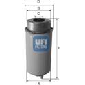 Filtre à carburant UFI - 24.456.00