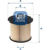 Filtre à carburant UFI - 26.104.00