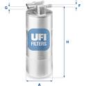 Filtre à carburant UFI - 31.953.00