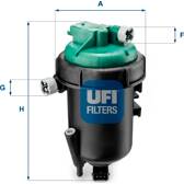 Filtre à carburant UFI - 55.175.00