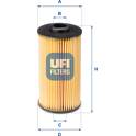 Filtre à huile UFI - 25.038.00
