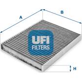 Filtro, ar do habitáculo UFI - 54.103.00