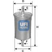 Filtro combustible UFI - 31.718.00