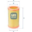 Filtro de ar UFI - 27.824.00