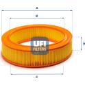 Filtro de ar UFI - 30.871.00