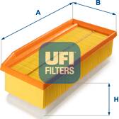 Filtro de ar UFI - 30.A16.00