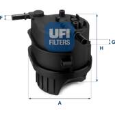 Filtro de combustível UFI - 24.343.00