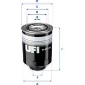 Filtro de combustível UFI - 24.411.00