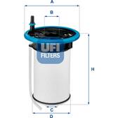 Filtro de combustível UFI - 26.052.00